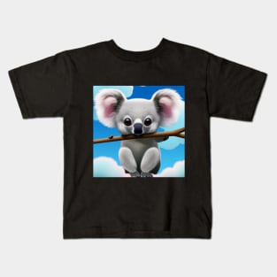 Divertido Koala Gris. Kids T-Shirt